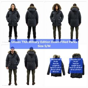 Unisex TNA Military Edition Down-Filled Parka Size S/M